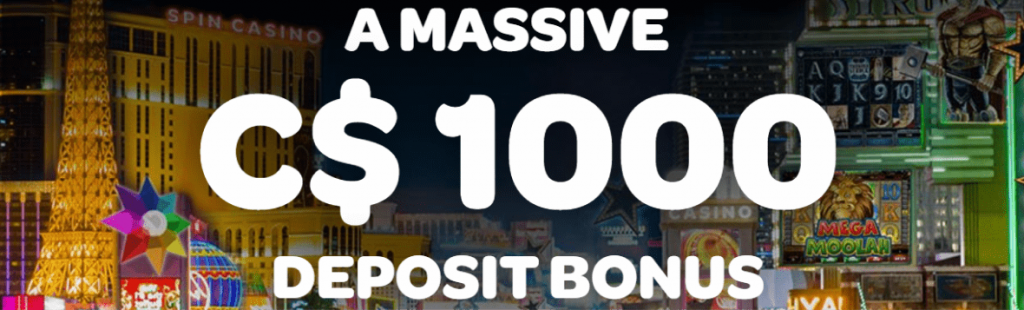 Spin Casino Bonus 1024X310
