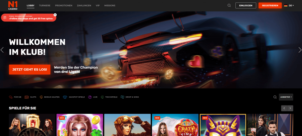N1 casino main page 1024x463 N1 Casino Main Page 1024X463