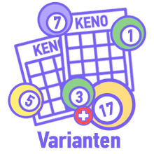Übersicht über verschiedene Keno-Spiele