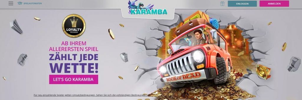 Karamba Casino Main Page 1024X340