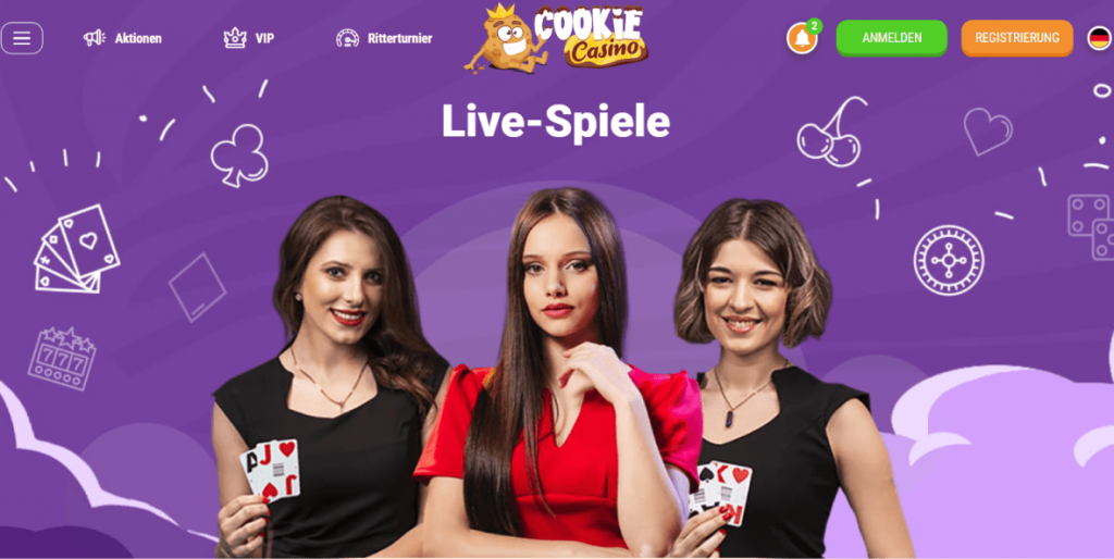 Cookie Casino live