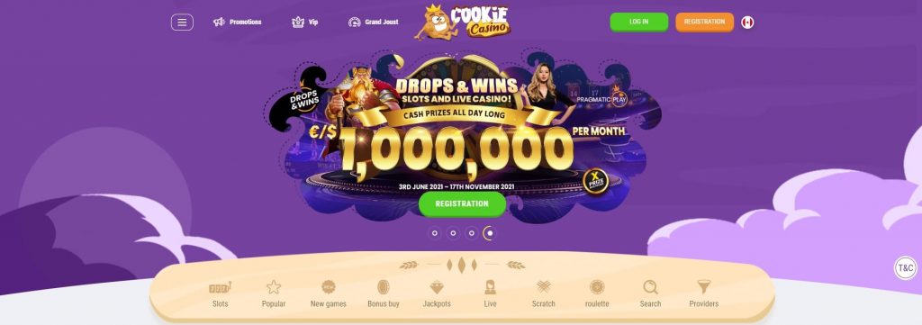 Cookie Drops And Wins 1024X361