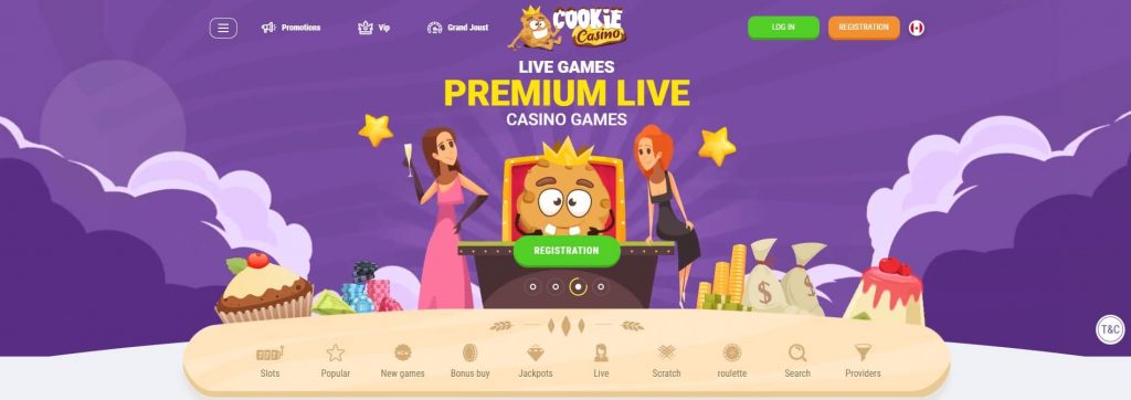 Cookie Live Casino Games 1024X362