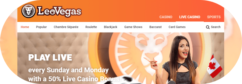 LeoVegas-Live-Casino-Bonus