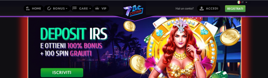 Screenshot di 7bit casino