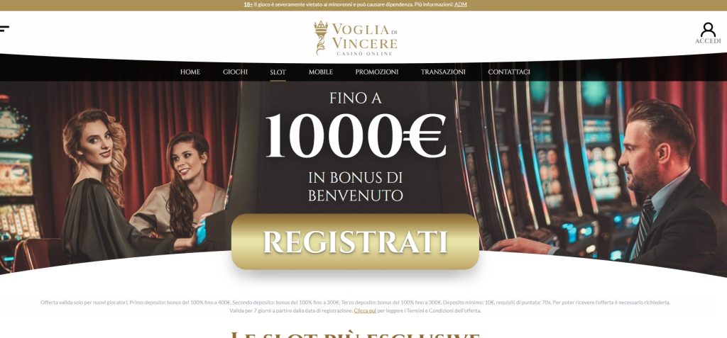Voglia Di Vincere Casino Slot 1024X477