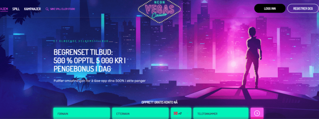 Neon Vegas Casino lobby