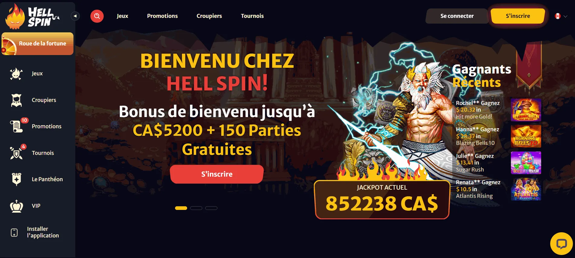 Hell Spin Casino au Canada