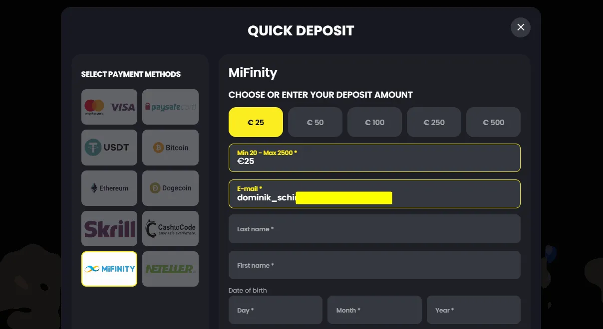 Moonwin Casino mit Handyrechnung Alternativen