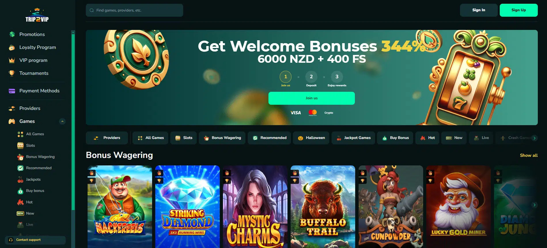 Trip2VIP Minimum Deposit Online Casino