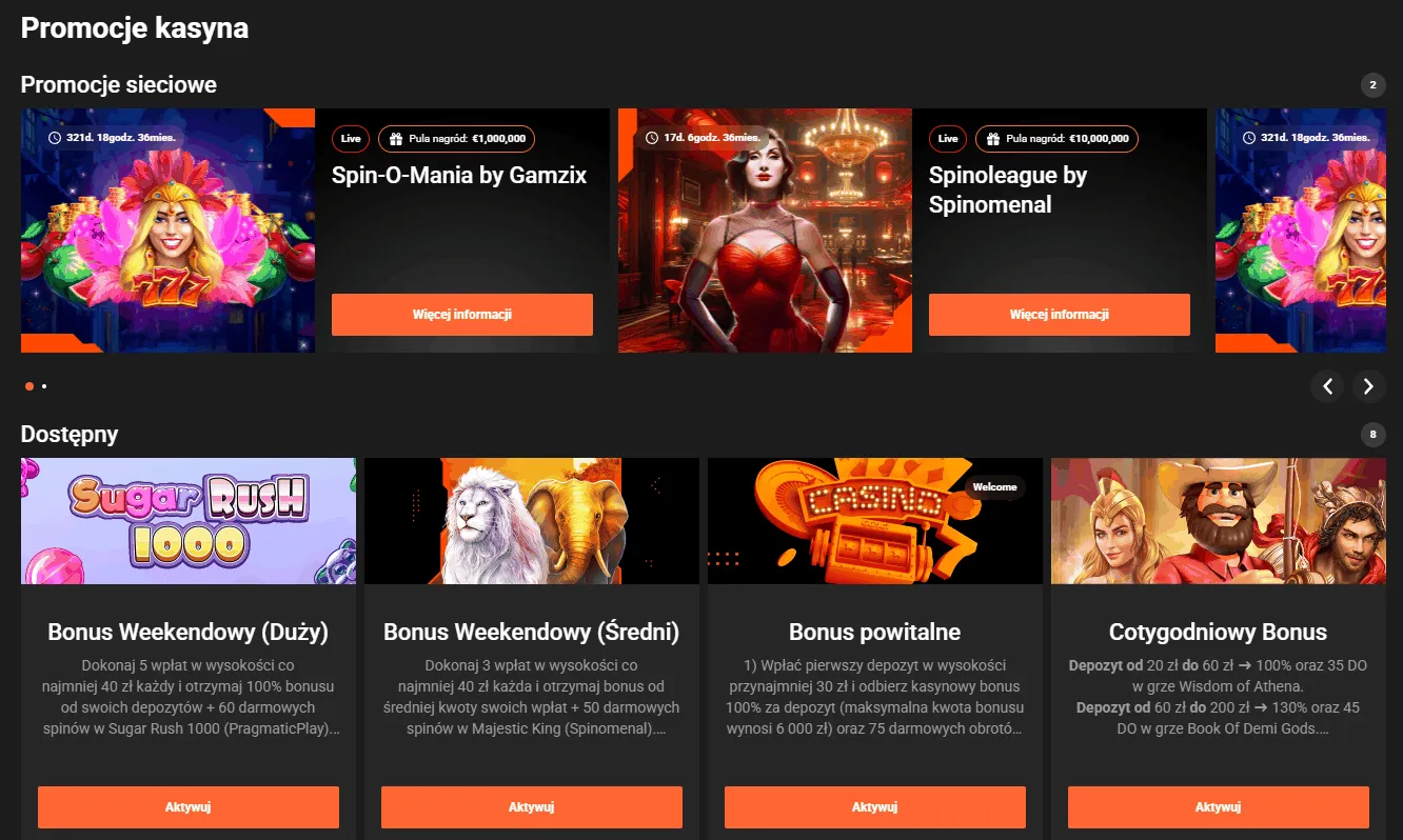 Oferta bonusów w GGbet Kasyno