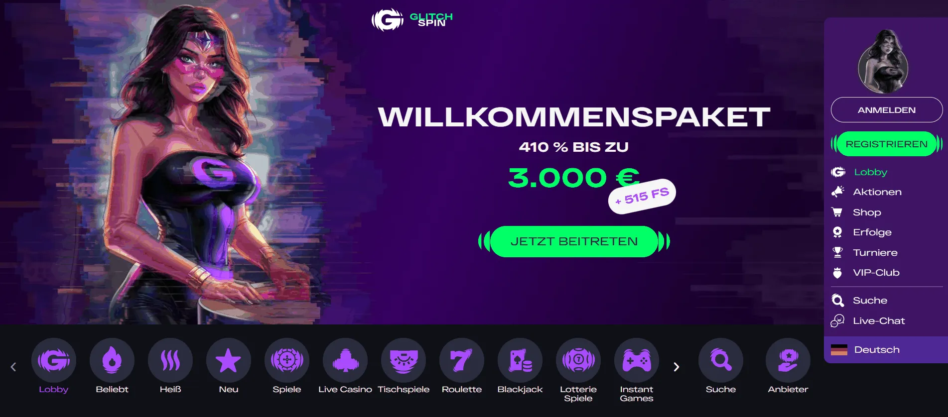 Glitch-spin-casino-lobby Glitch Spin Casino Lobby
