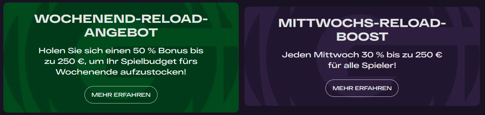 GlitchSpin Casino Reload Boni