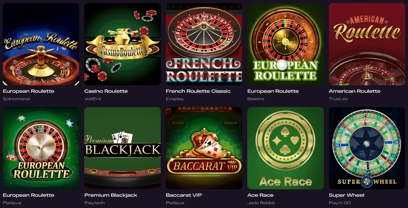 Glitchspin-casino-tischspiele GlitchSpin Casino Tischspiele