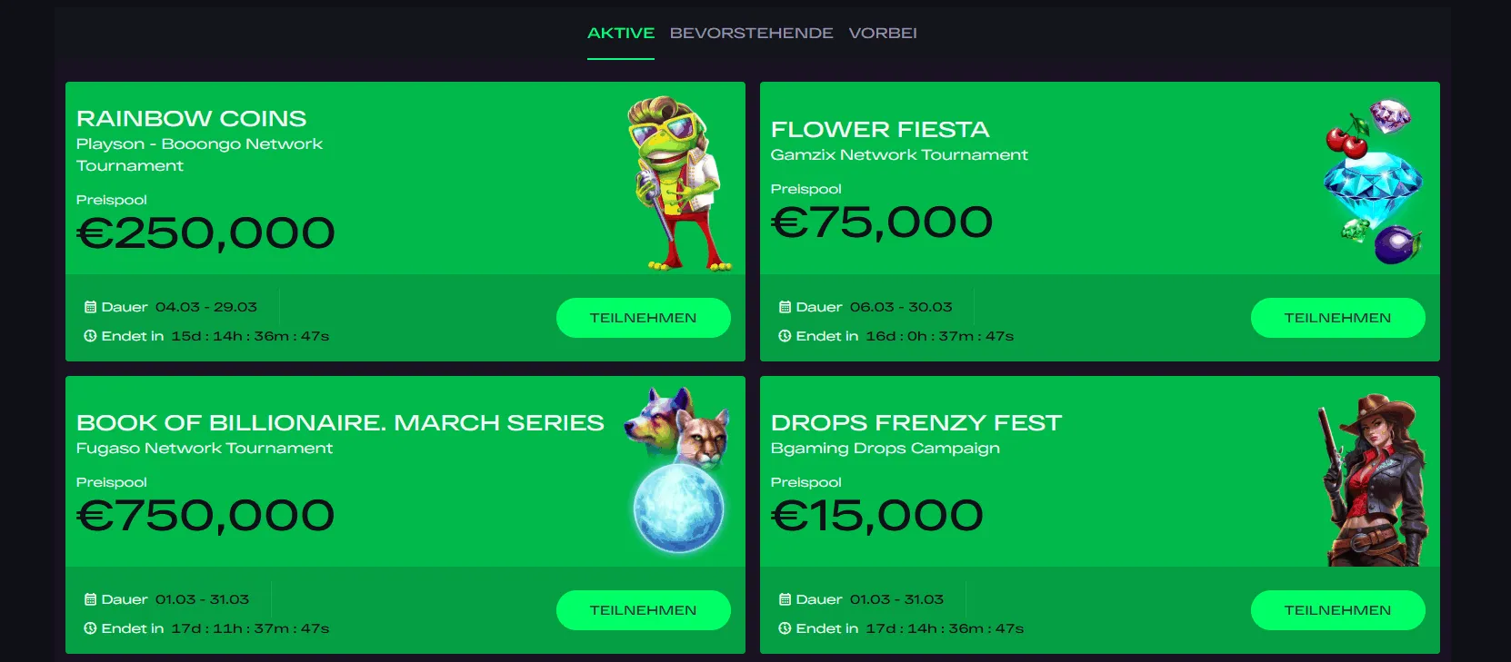 Glitchspin-casino-turniere GlitchSpin Casino Turniere