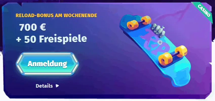 Casombie Casino Reload Bonus am Wochenende