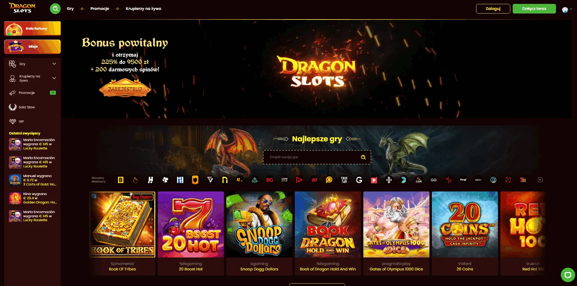 Nowe kasyno DragonSlots