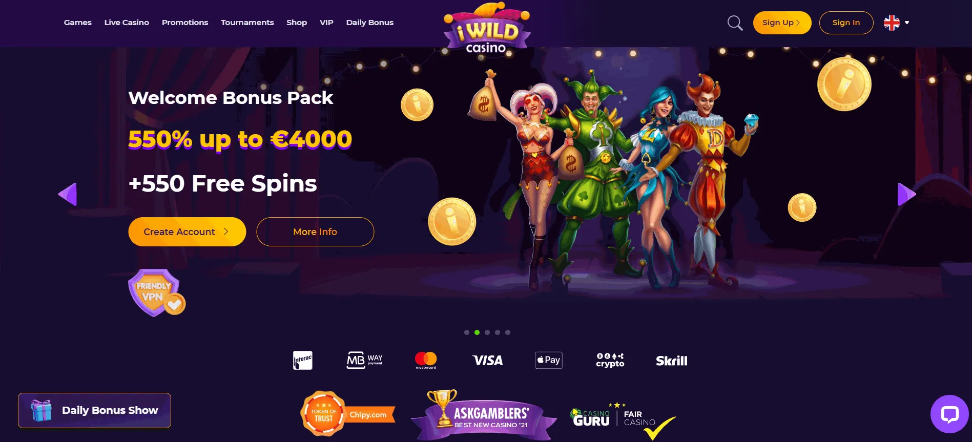 iWild UK Gambling Site