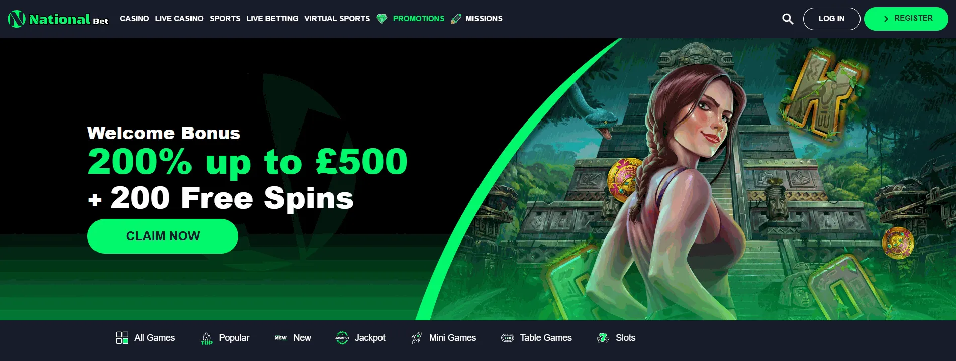 Nationalbet Gambling Site in the UK