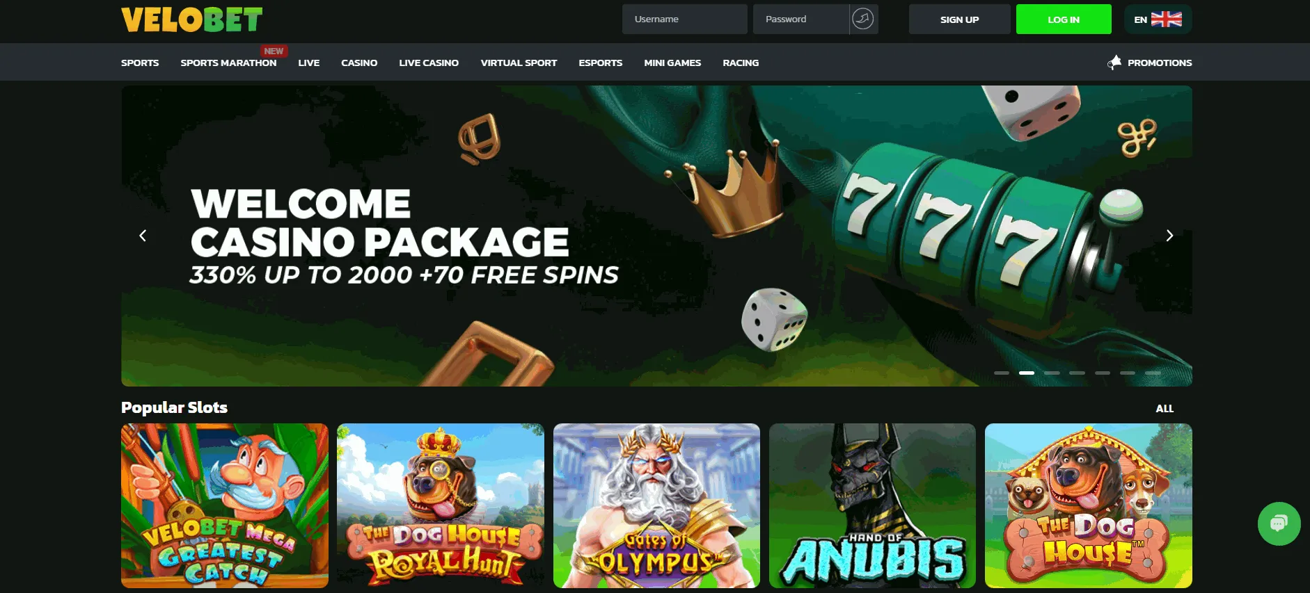 Velobet UK Gambling Site
