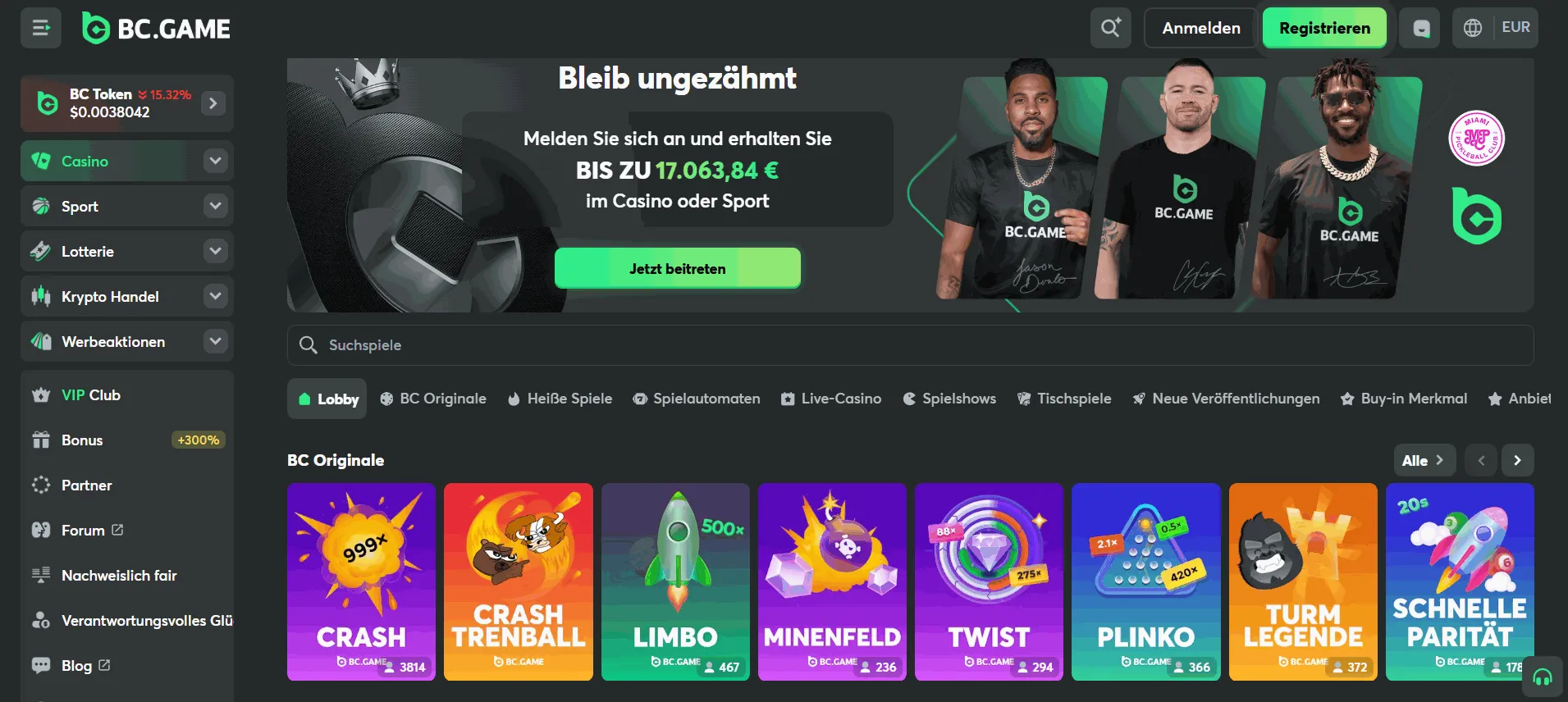 BCgame Casino mit Giropay