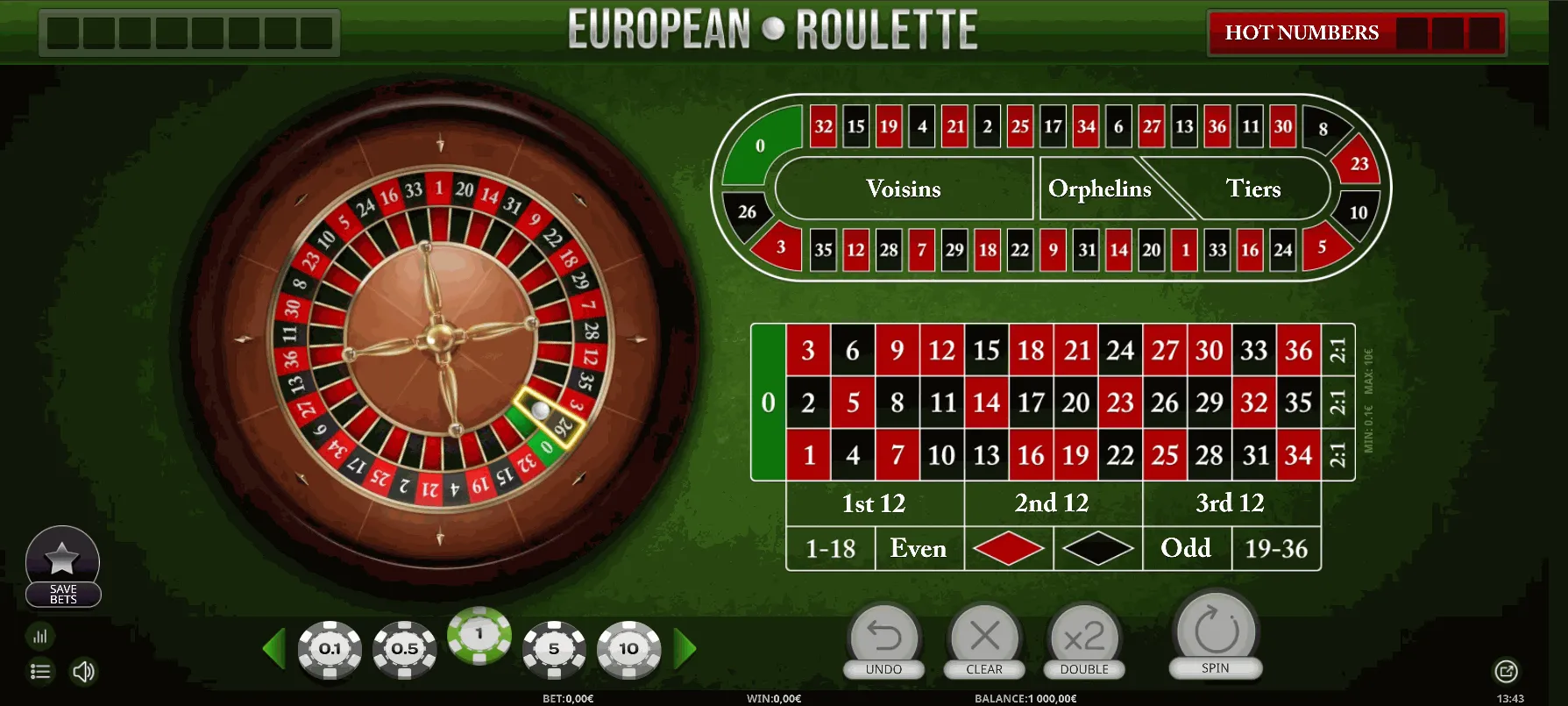iSoftBet European Roulette
