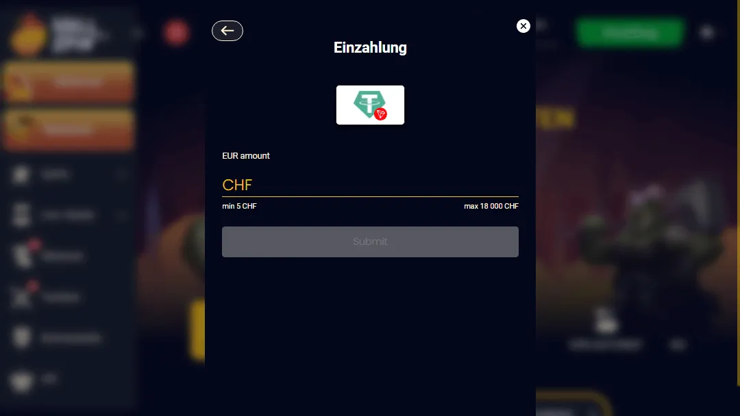 Hellspin Einzahlung – Schnelle und anonyme Online-Zahlung in Schweizer Franken Hellspin Einzahlung mit CHF im Online Casino – minimale Einzahlung 5 CHF