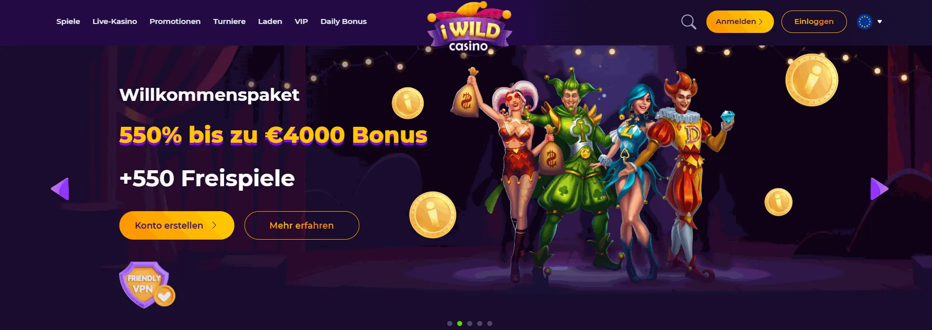 iWild Casino mit ecoPayz