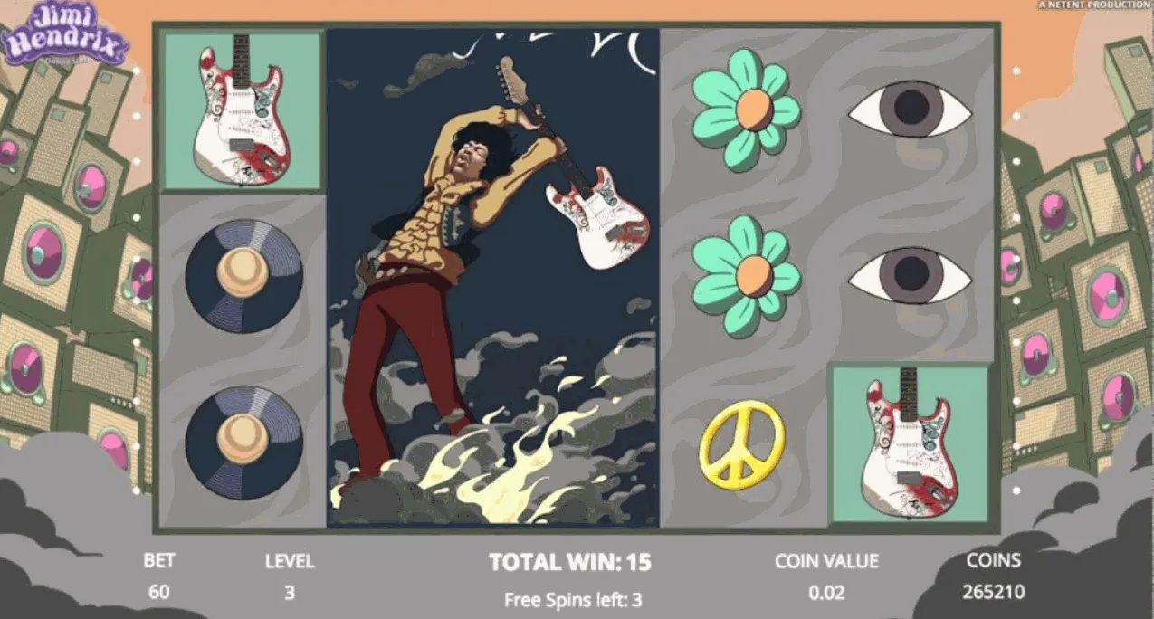 NetEnt Jimi Hendrix Slot