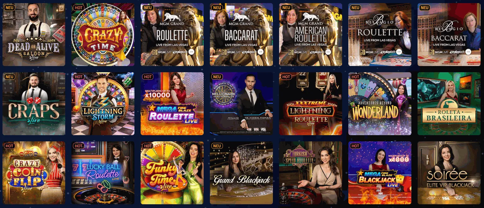 Live Dealer Spiele bei Starvegas Casino