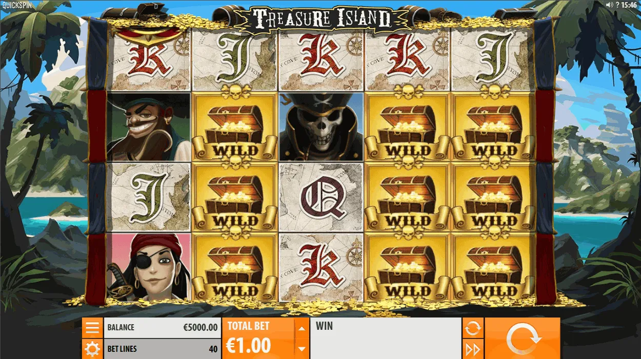 Quickspin Treasure Island Slot