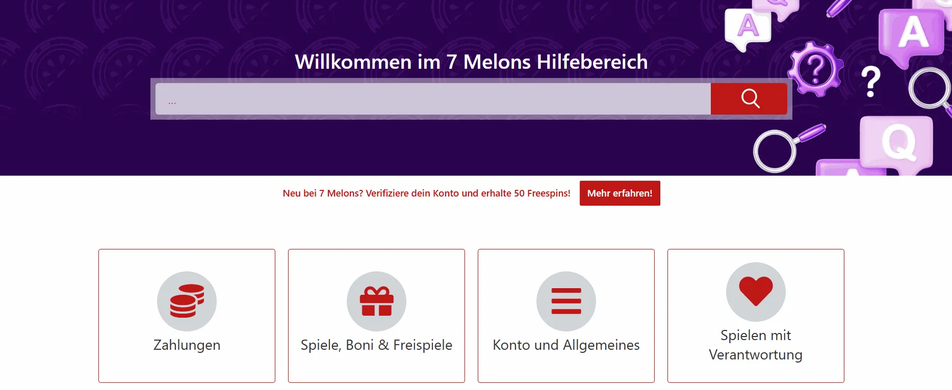 7melons Casino Hilfe