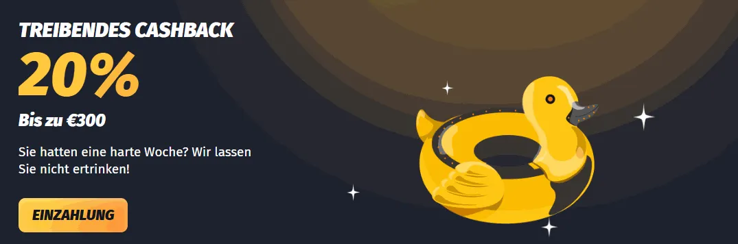 Winshark Casino Cashback Bonus