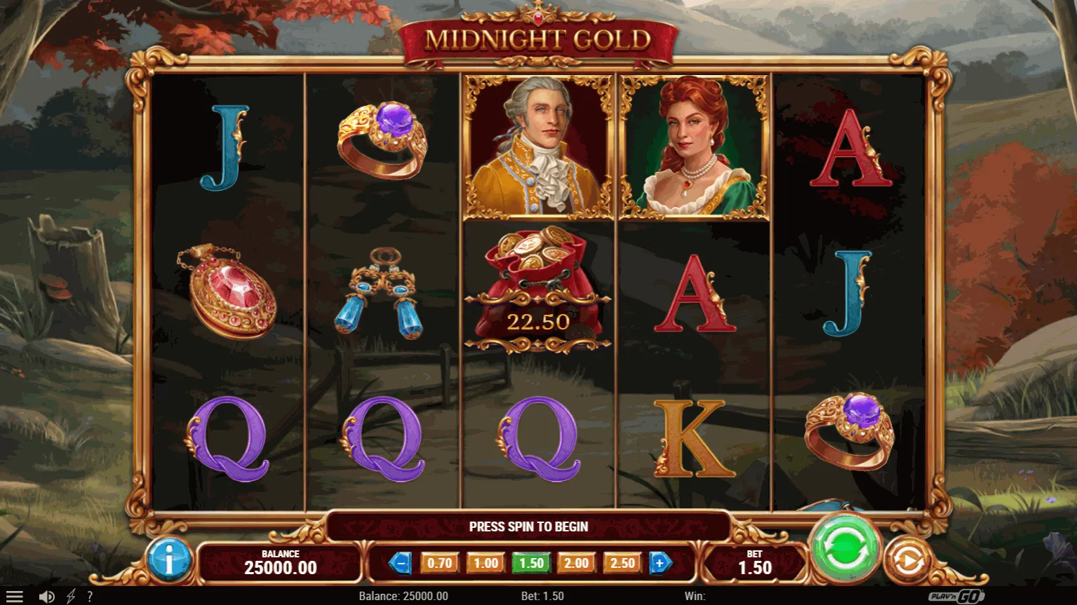 Play'n Go Midnight Gold Slot
