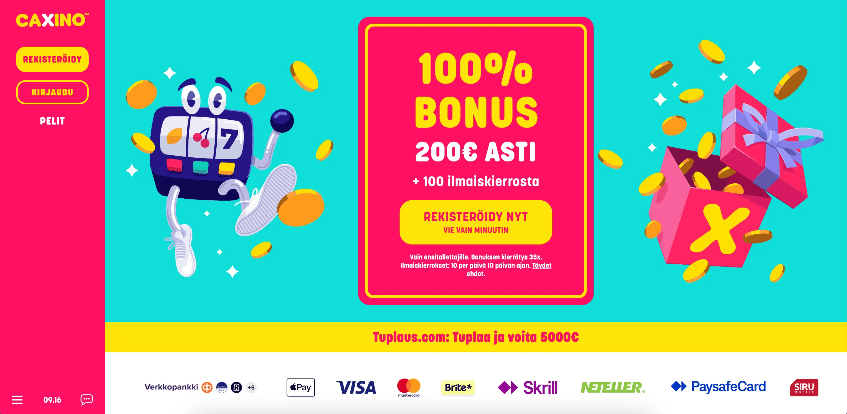 Caxino Casino etusivu