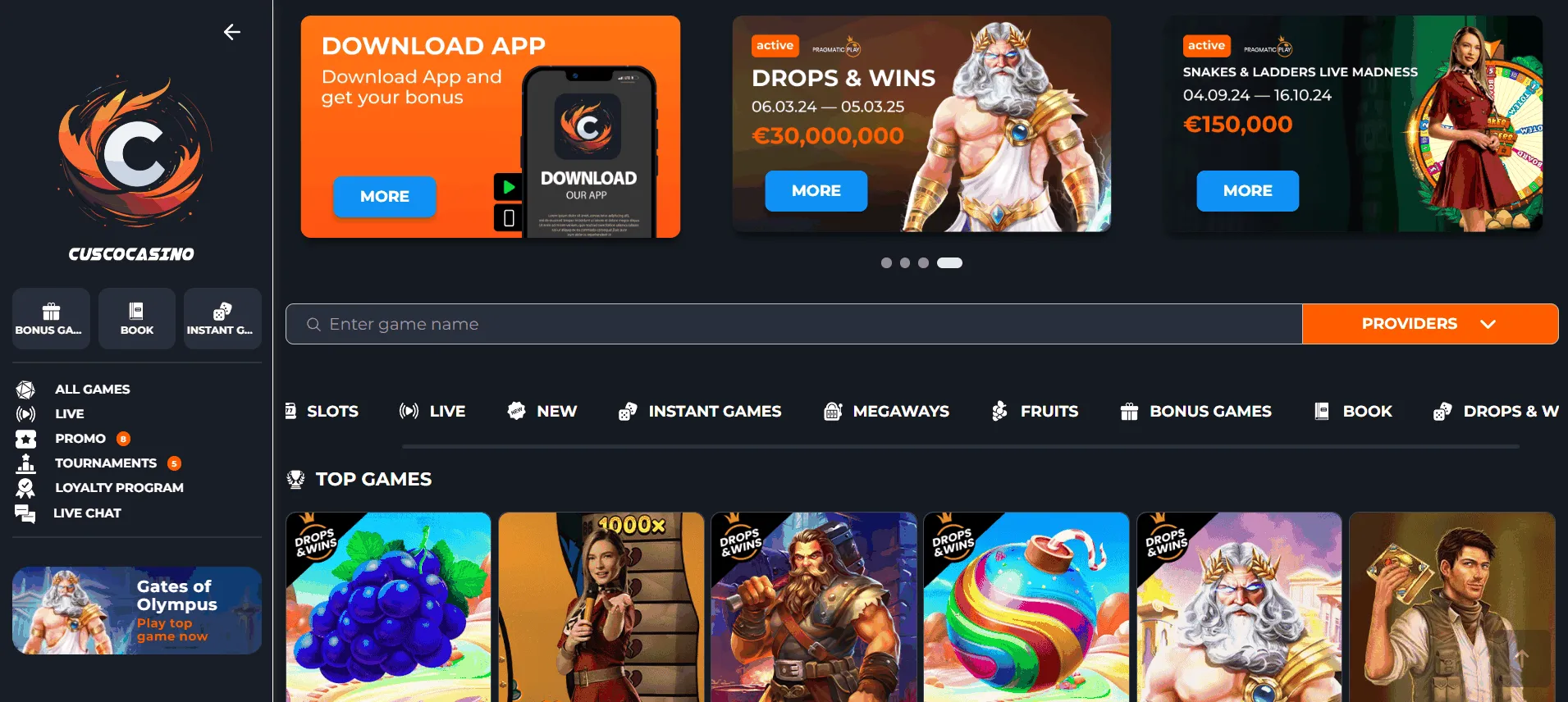 Cuscocasino Startpagina