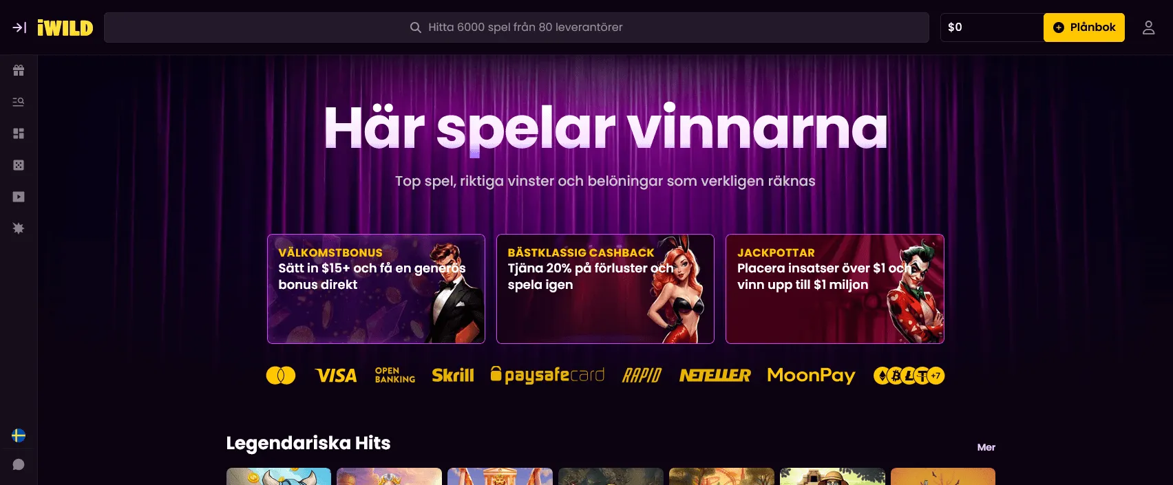 iWild homepage banners