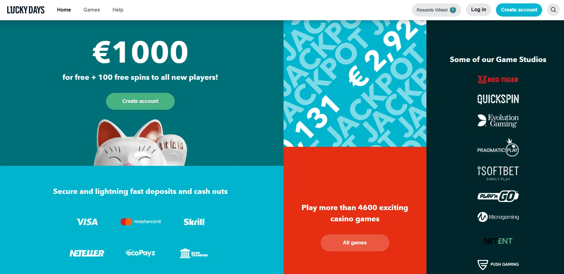 Lucky Days Irish Gambling Site