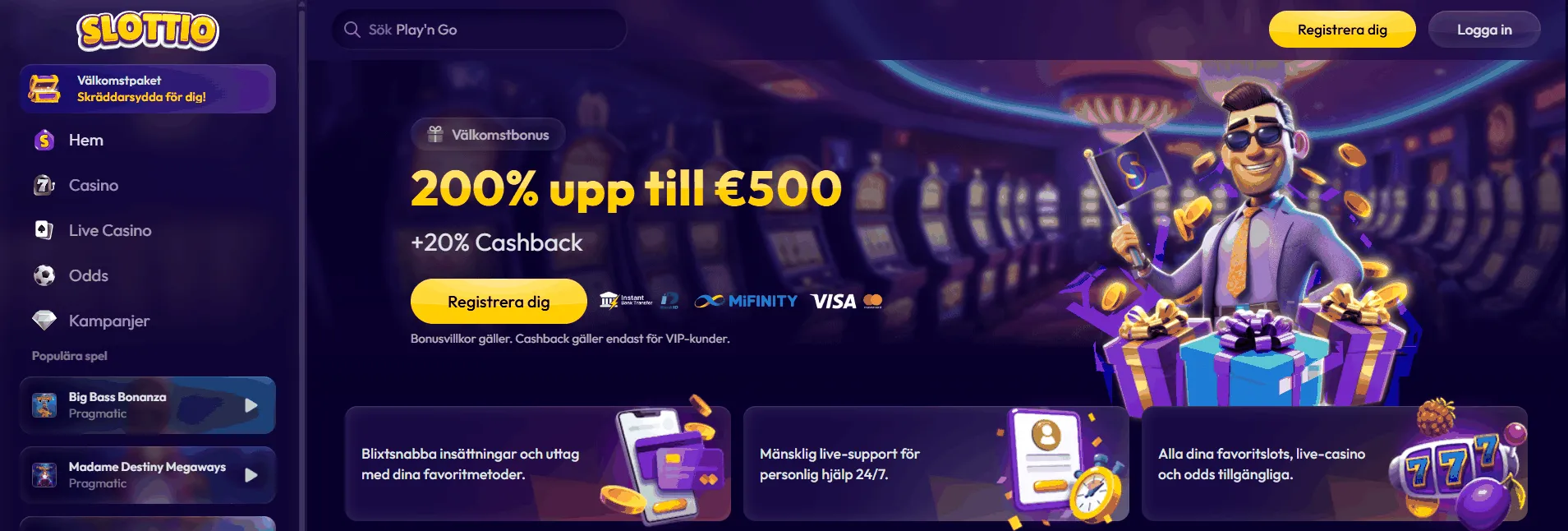 Slottio Casino Hemsida