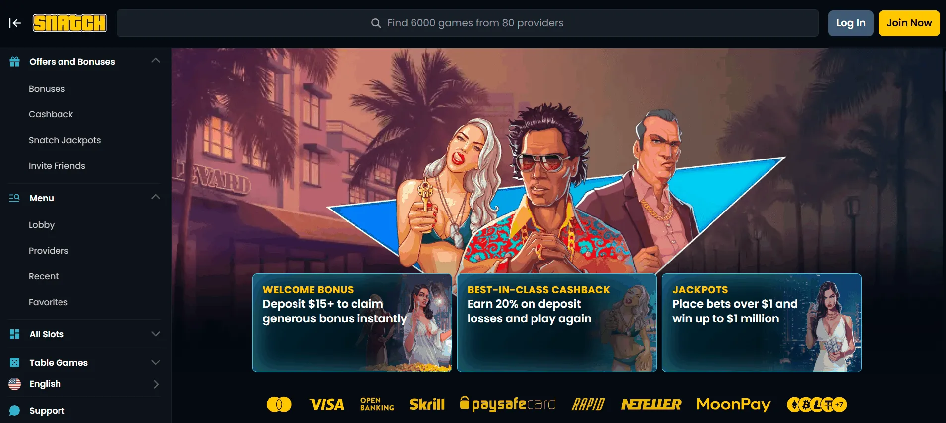 Snatch Casino Website Snatch Real Money Casino