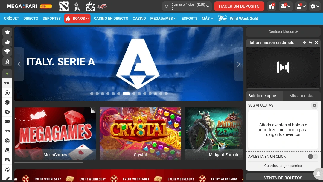 Megapari Casino Online y Casa de Apuestas – Tragamonedas, Casino en Vivo y Opciones de Apuestas Página de inicio del casino online Megapari