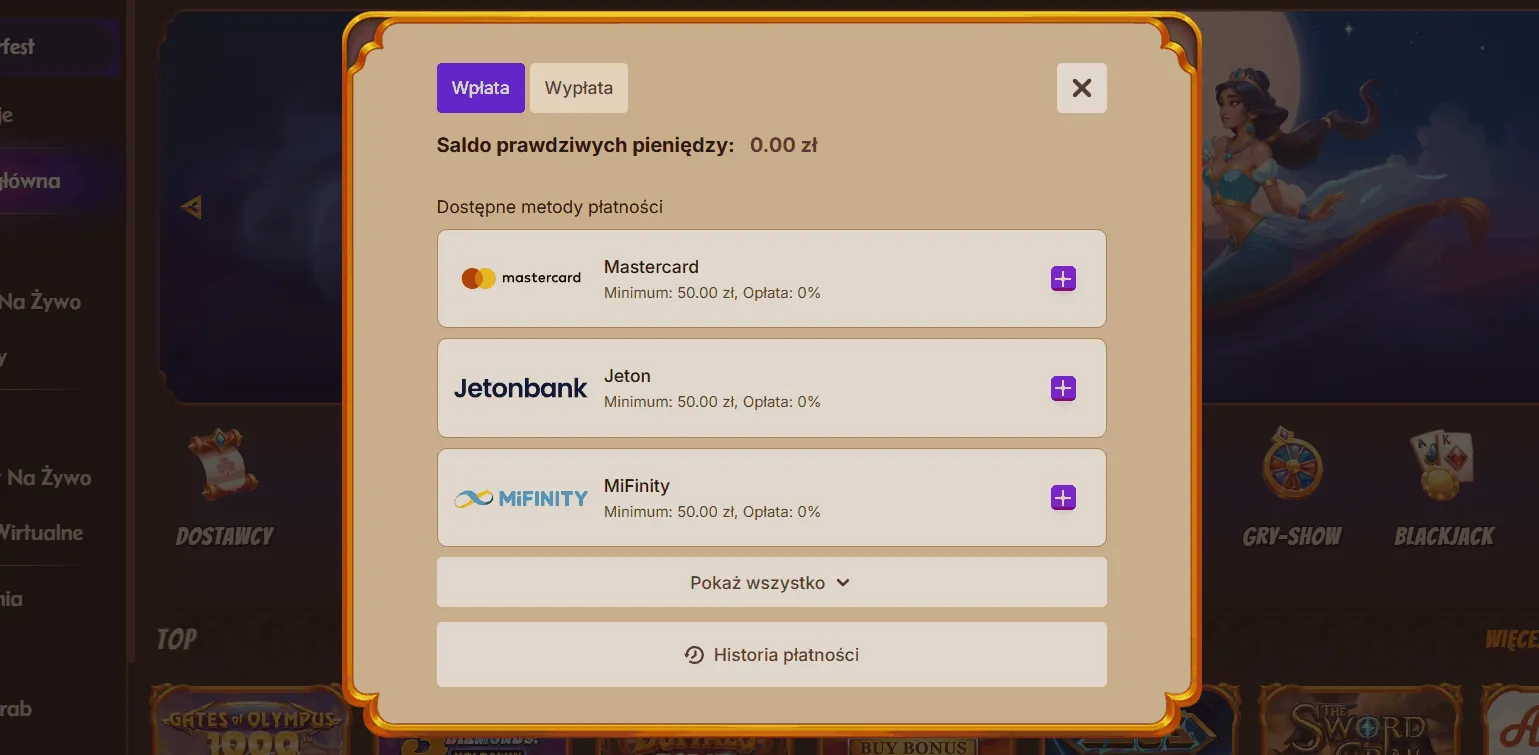 Abuking kasyno metody wpłat Wpłata w Abuking kasyno