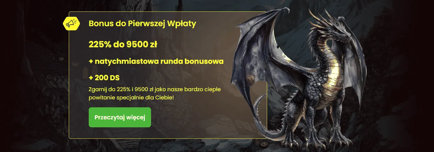 Bonus powitalny w Dragonslots kasyno