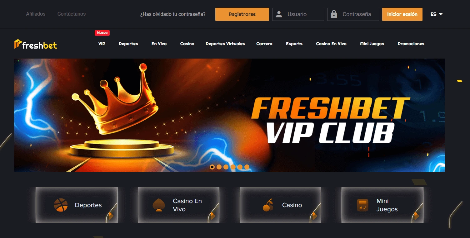 Freshbet Casino Online España – Club VIP, Apuestas Deportivas y Casino en Vivo Página de inicio de Freshbet Casino