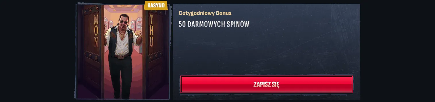 Cotygodniowy bonus w Mafia kasyno