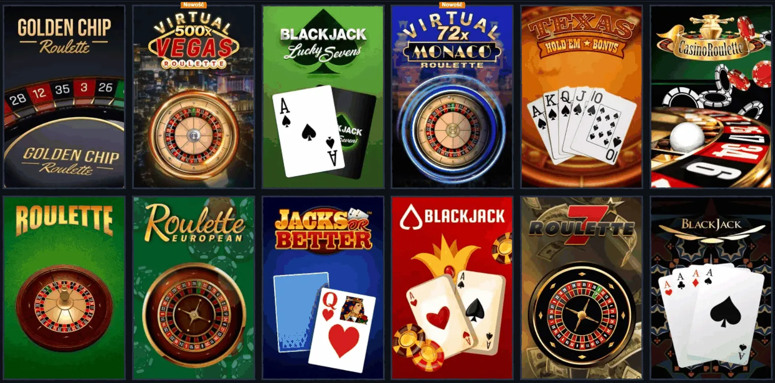 Gry stołowe w Mafia kasyno