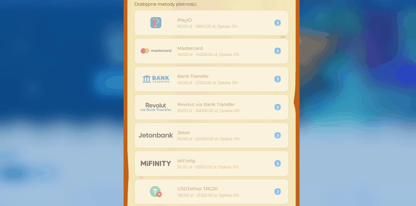Metody wypłaty w Posido Casino