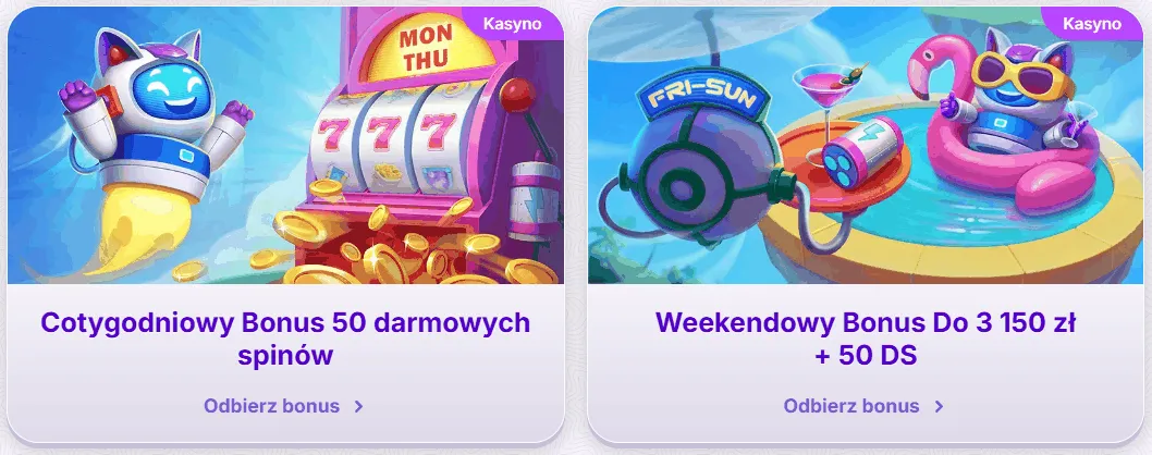 Reload bonus w RoboCat kasyno RoboCat kasyno bonus reload