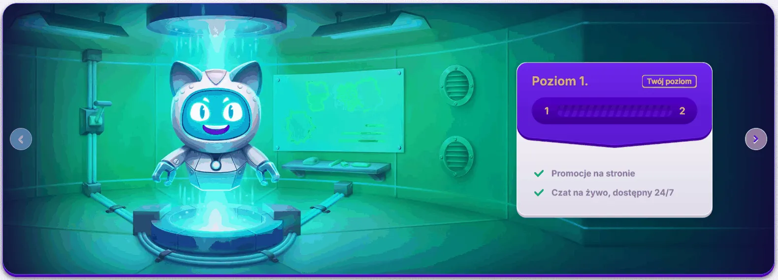 RoboCat kasyno klub VIP Poziomy VIP w RoboCat kasyno