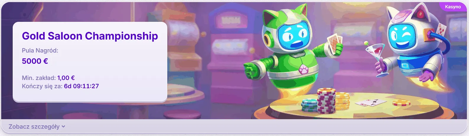 Turnieje i nagrody w RoboCat kasyno Turnieje w RoboCat kasyno